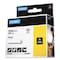 Dymo Rhino Permanent Vinyl Industrial Label Tape, 0.75" x 18 ft, White/Black Print 18445 - alternate 3